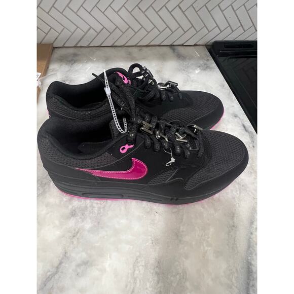Nike Air Max 1 PRM Black Playful Pink HV2302-001 Men’s Size 11.5 Limited - Picture 4 of 10